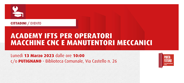 Foto ACADEMY IFTS per operatori macchine CNC e manutentori meccanici