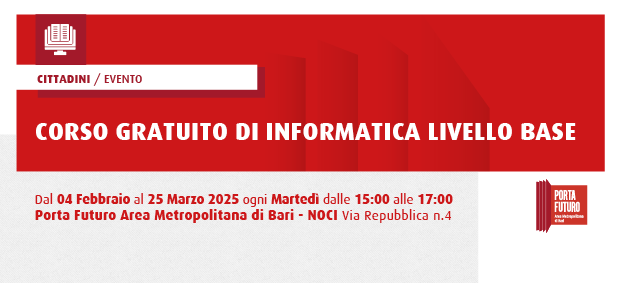 Foto CORSO GRATUITO DI INFORMATICA LIVELLO BASE