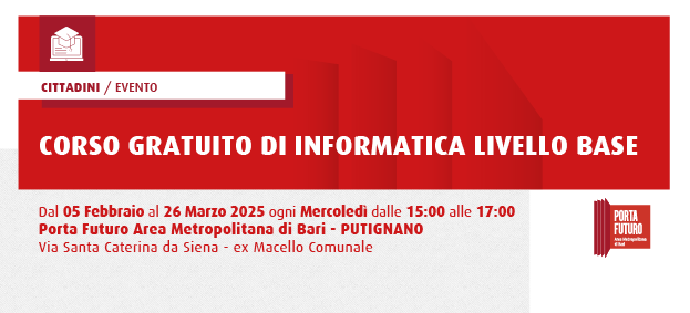 CORSO GRATUITO DI INFORMATICA LIVELLO BASE