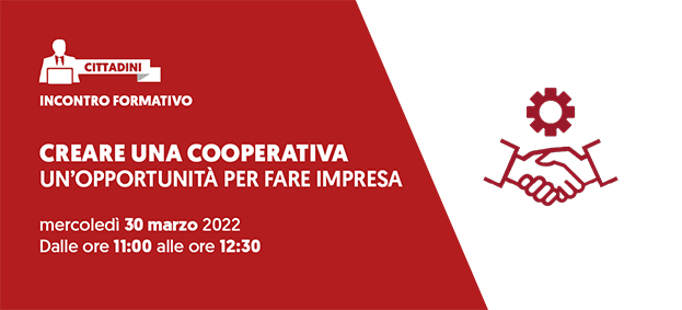 Foto Incontro Formativo “Creare una Cooperativa: un’opportunità  per fare impresa“ 