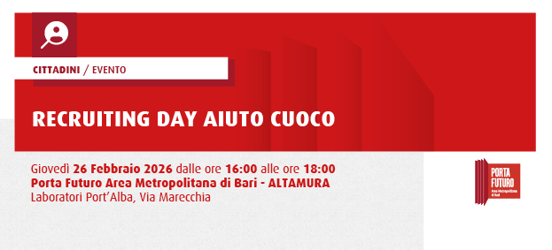 RECRUITING DAY – AIUTO CUOCO