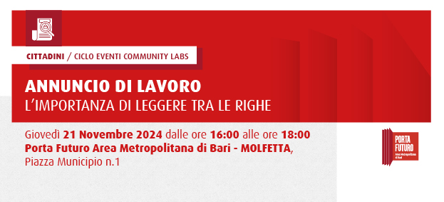 COMMUNITY LABS - Annuncio di lavoro: l’importanza di leggere tra le righe