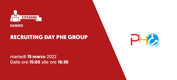 Foto RECRUITING DAY “PHE GROUP”
