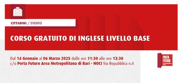 CORSO GRATUITO DI INGLESE LIVELLO BASE