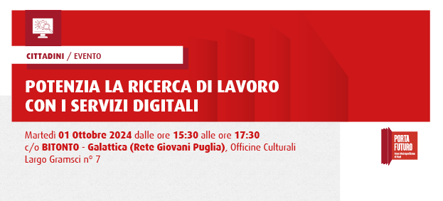 Foto POTENZIA LA RICERCA DI LAVORO CON I SERVIZI DIGITALI