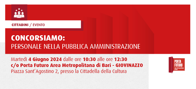 CONCORSIAMO: PERSONALE NELLA PUBBLICA AMMINISTRAZIONE