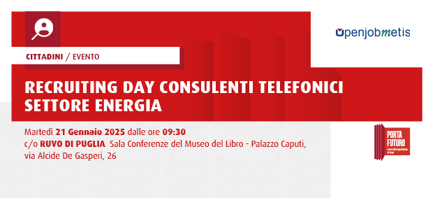 Foto Recruiting day Consulenti Telefonici Settore Energia