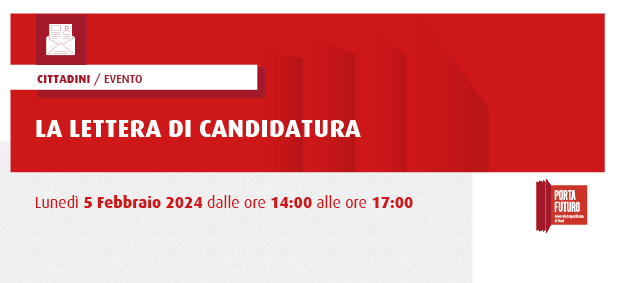 Foto LA LETTERA DI CANDIDATURA