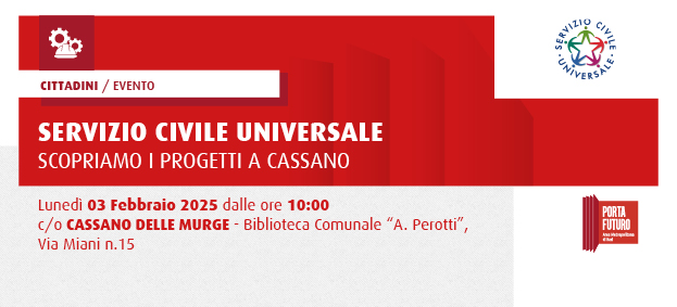 SERVIZIO CIVILE UNIVERSALE, scopriamo i progetti a Cassano