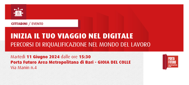 Foto Inizia il tuo viaggio nel digitale, presentazione dei percorsi di riqualificazione nel mondo del lavoro