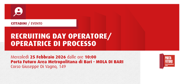RECRUITING DAY – OPERATORE/OPERATRICE DI PROCESSO