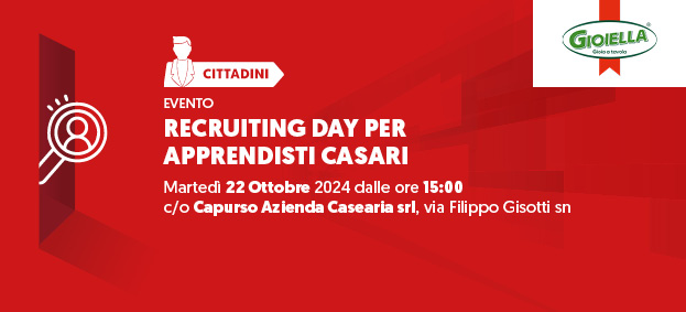 Recruiting day per Apprendisti Casari – Gioiella Latticini