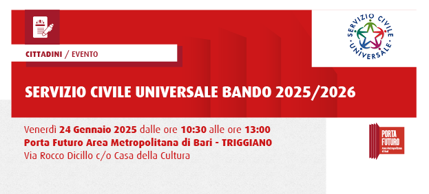 Servizio Civile Universale: Bando 2025-2026