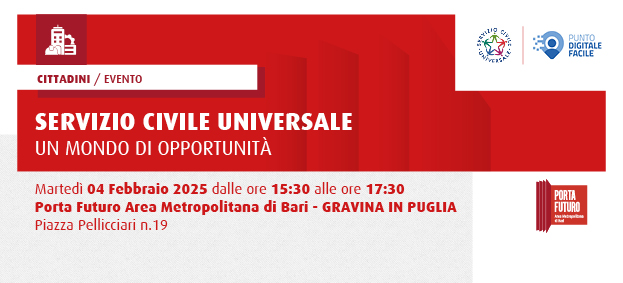 SERVIZIO CIVILE UNIVERSALE, UN MONDO DI OPPORTUNITA'