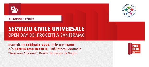 SERVIZIO CIVILE UNIVERSALE, open day dei progetti a Santeramo