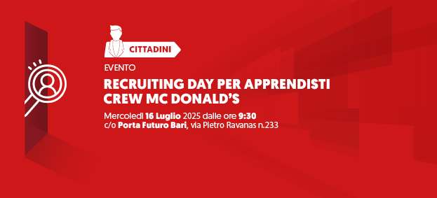 Recruiting day per apprendisti crew Mc Donald’s