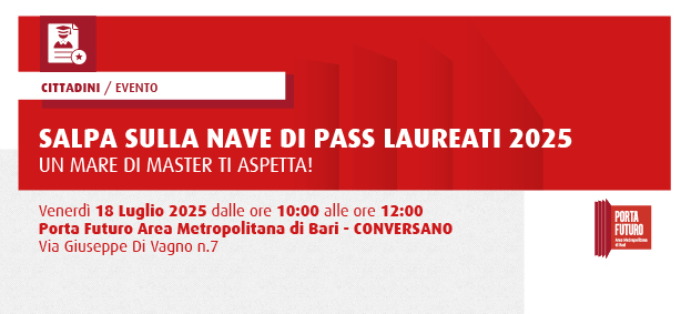 Salpa sulla nave di PASS LAUREATI 2025: un mare di Master ti aspetta!